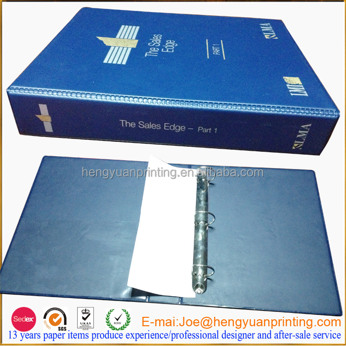 3 Ring Pocket Folders Plastic Folder With Customize Logo Printing And