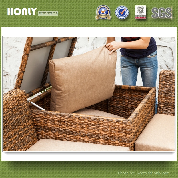 China outdoor metal magic rattan garden furniture rattan sofa sets