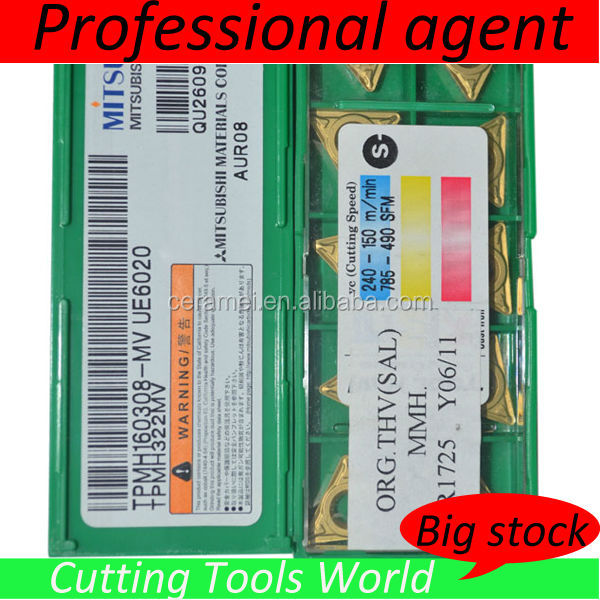 在庫ロット三菱tpmh160308mvue6020硬旋削インサート用旋盤mechine問屋・仕入れ・卸・卸売り
