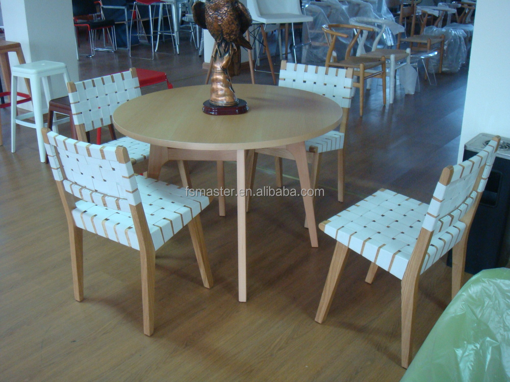木のダイニングルームの椅子イェンスrisomサイドチェア織シート付き木製椅子問屋・仕入れ・卸・卸売り