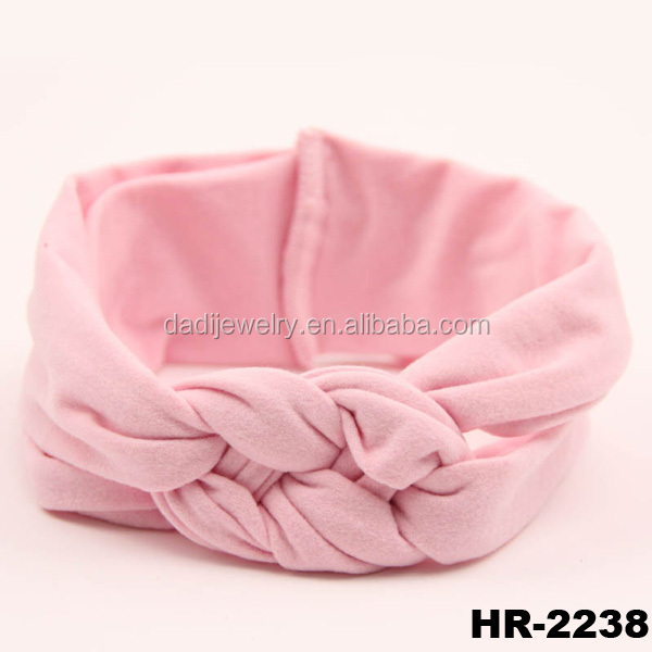 Hair accessories 2015 new baby knitted cotton stretch headband fancy ...