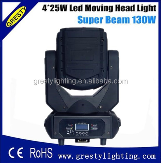4 × 25ワットスーパー輝度ledビーム移動ヘッドライト仕入れ・メーカー・工場