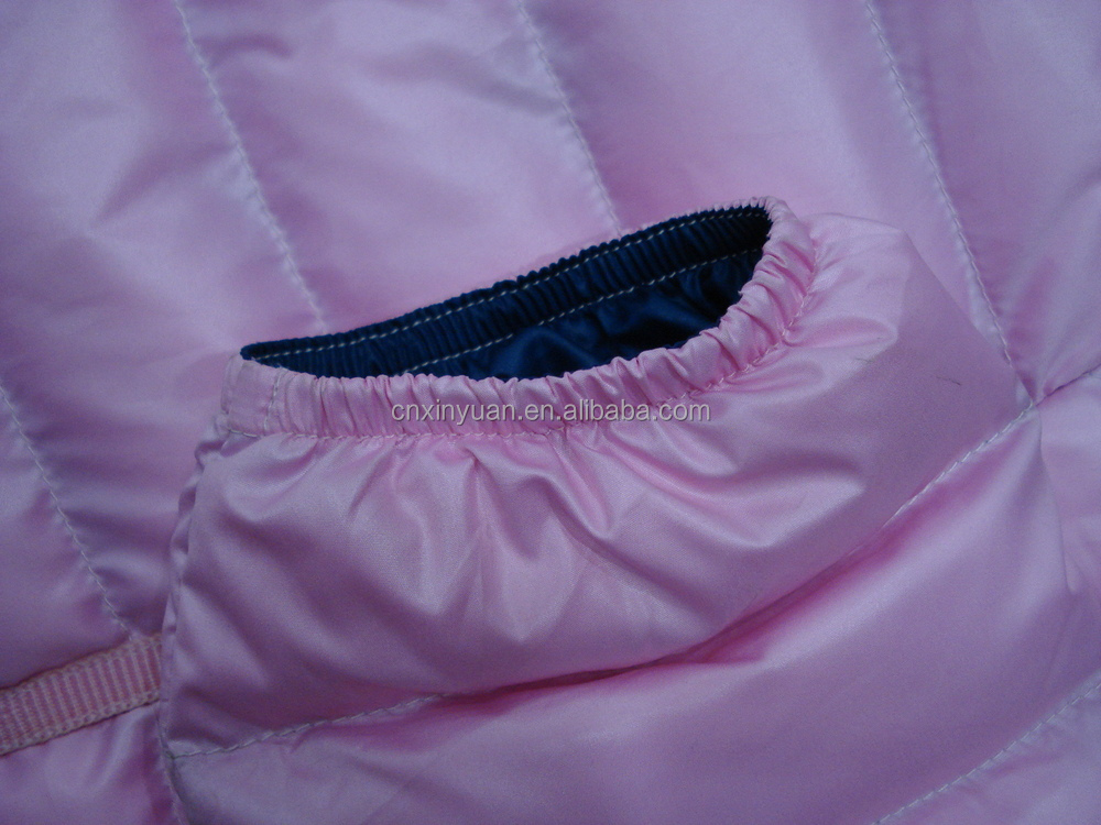 女性パッド入りの冬のジャケット2015カスタマイズ生成する新しいスタイルのファクトリ低いmoq短いピンクのコート仕入れ・メーカー・工場