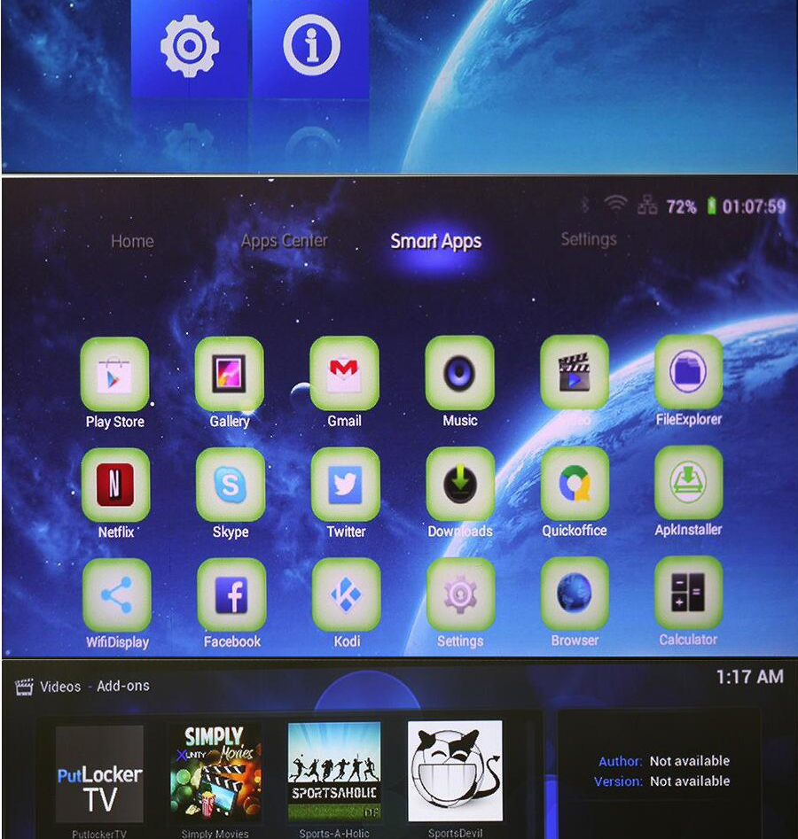 安価な小型プロジェクターrk3128クアッドコアandroid4.41g/8gledプロジェクターwifiとbluetooth付き仕入れ・メーカー・工場