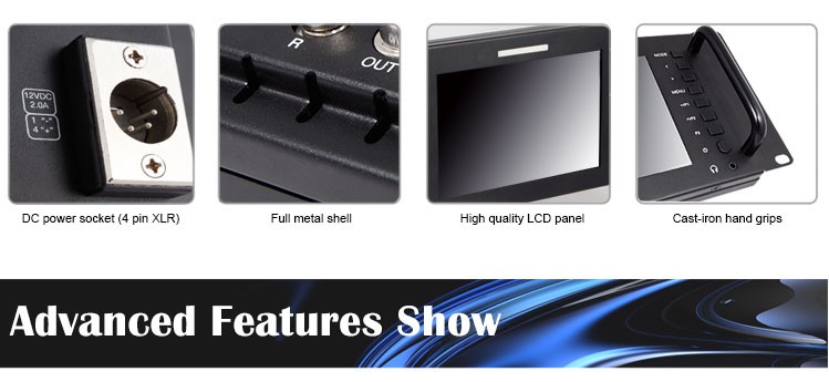 Feelworldデュアル7インチアナログhdmi sdiモニターセットラックマウントコンピュータ放送d71仕入れ・メーカー・工場