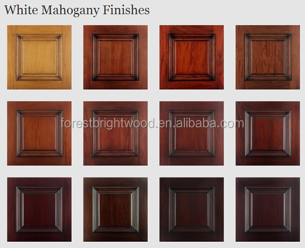 Contemporary 5-Panel Stained Mahogany Modern Entry Door with Sidelites