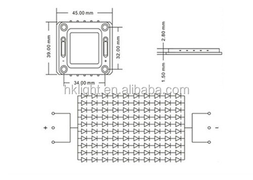 epistar bridgelux cree 3000lm 50w 650nm red led chip