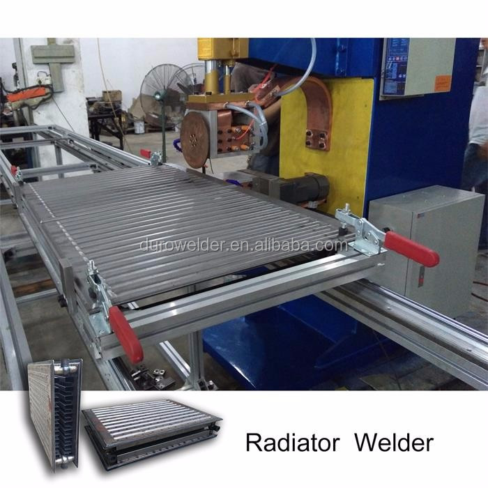 Radiator rolling seam welding machine