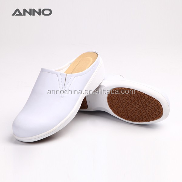 2015 popular nurse shoes genuine leather white
