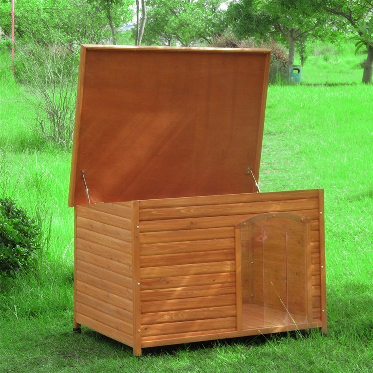 Slant Roof Dog Kennel Wooden Dog House Pet Cage Movable Roof Buy Dog