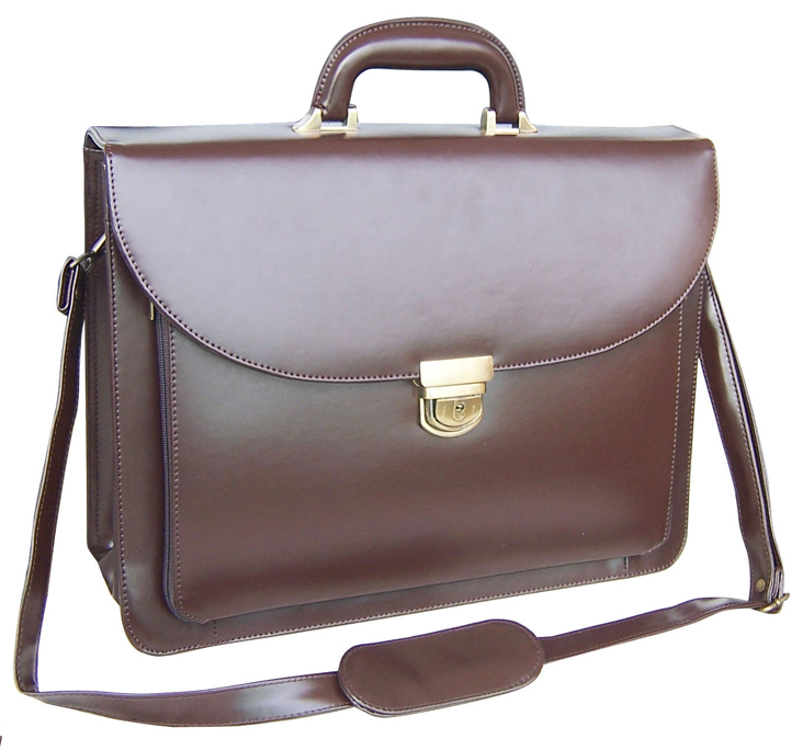 leather document briefcase