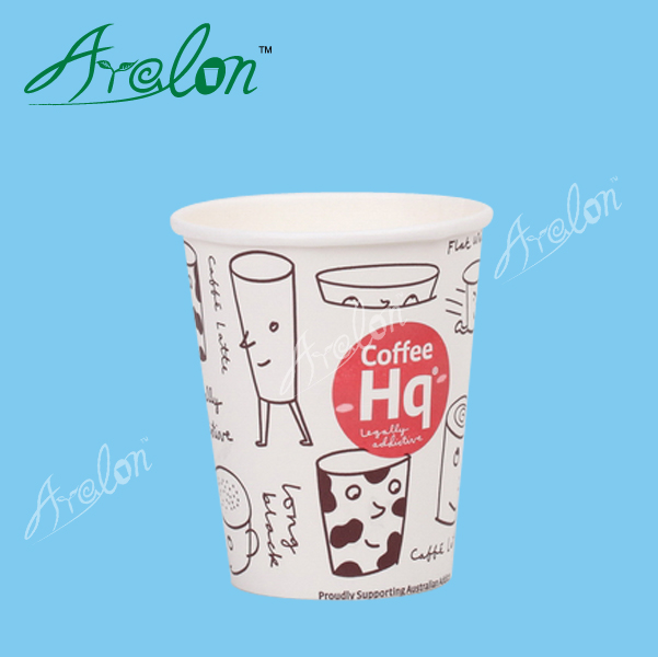 12oz Custom Printed Disposable Paper Coffee Cups