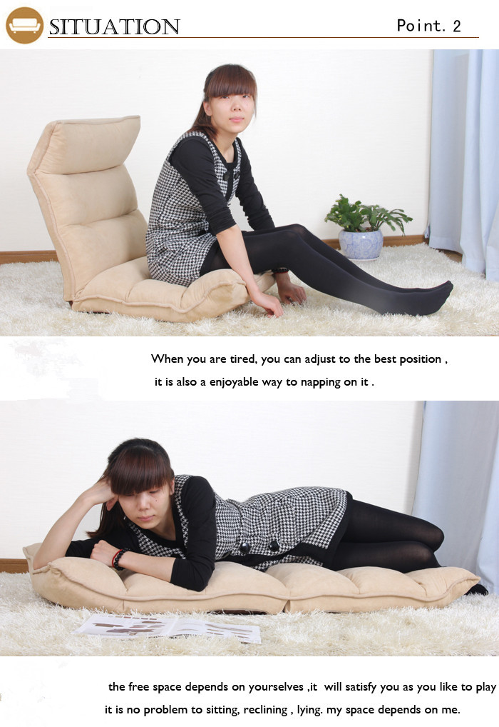 Japan style multi-angle floor folding chair B66