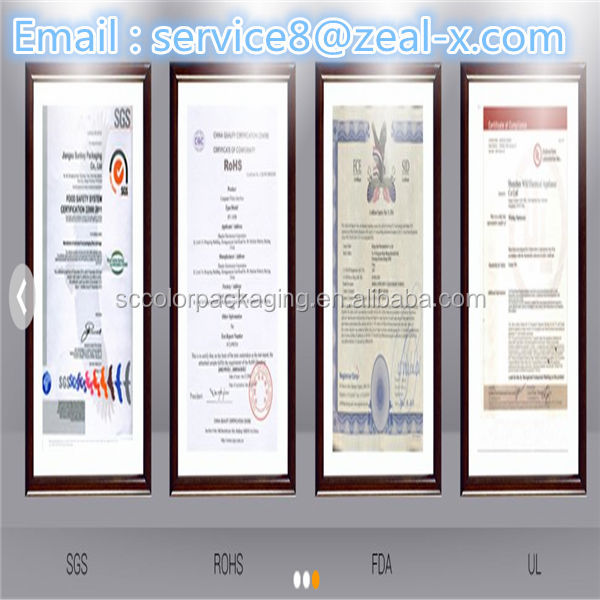 Custom make bars of chocolate packaging with pvc window display