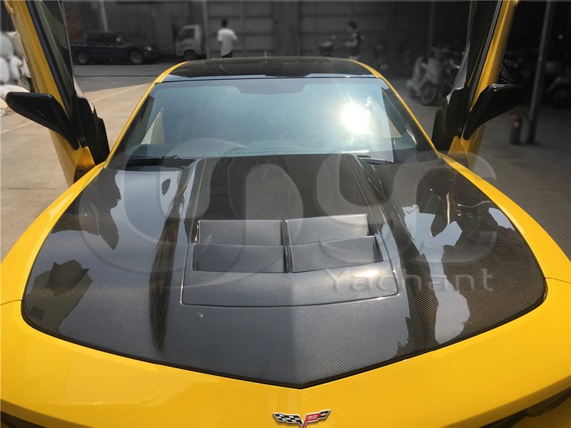 2010-2014 Chevrolet Camaro  ZL1-Style Hood Bonnet CF (22).jpg