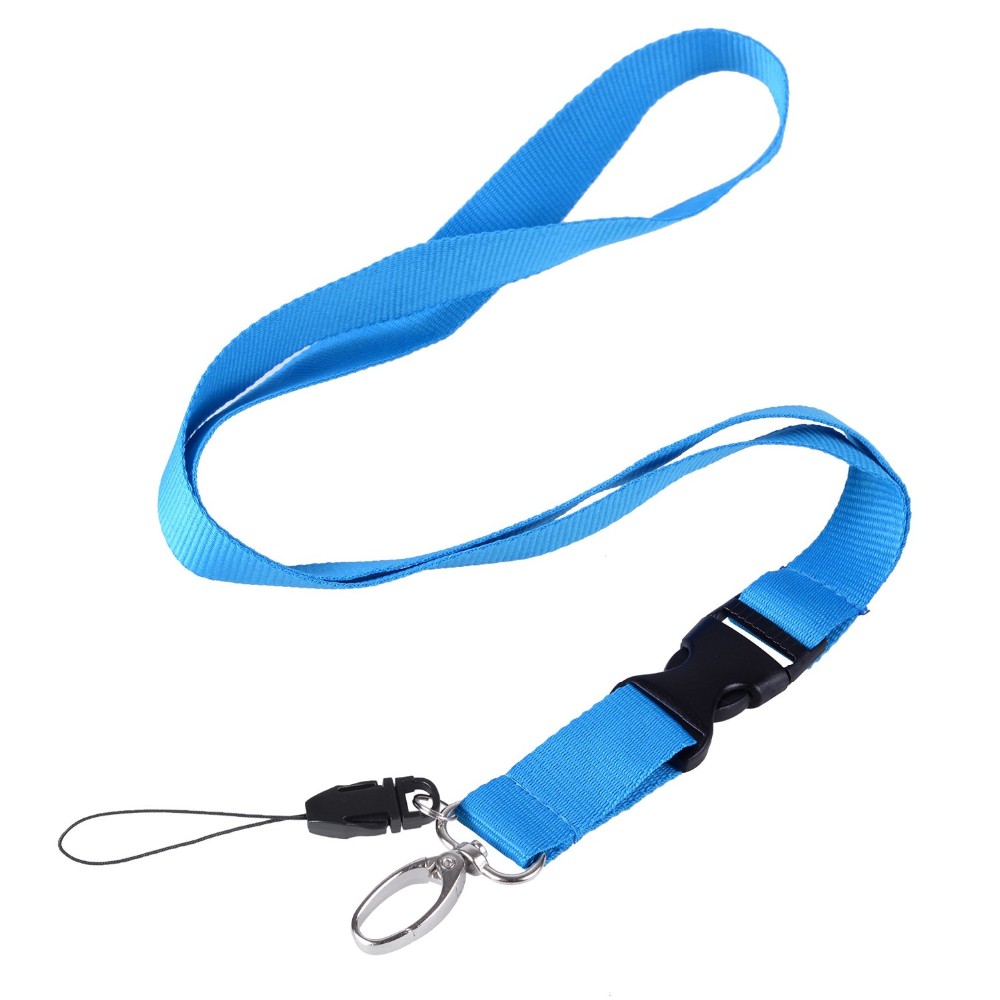 Colorful Plain Cell Phone Lanyard With Breakaway Clip/keycord With