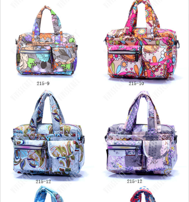 安い印刷ナイロン2015販売上のファッションレディースハンドバッグ仕入れ・メーカー・工場