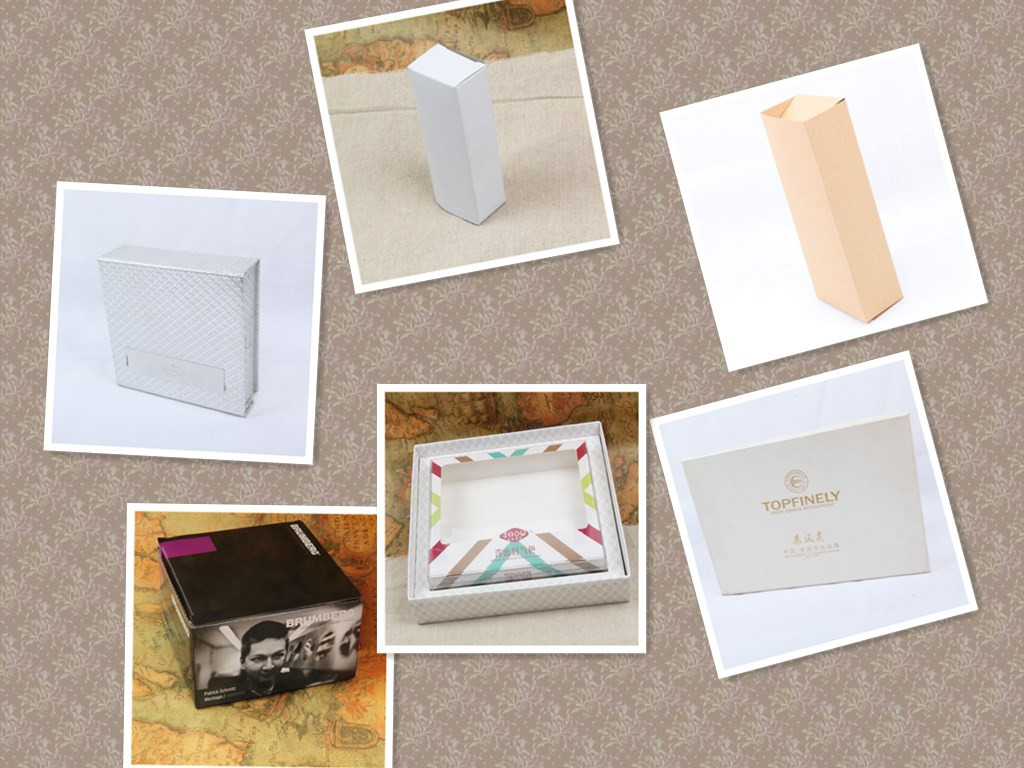 Fancy red wine paper boxes