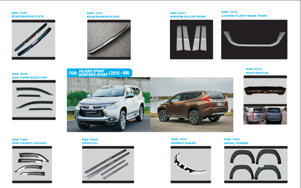 Complete Full Chrome Body Kit Accessories For Mitsubishi Pajero