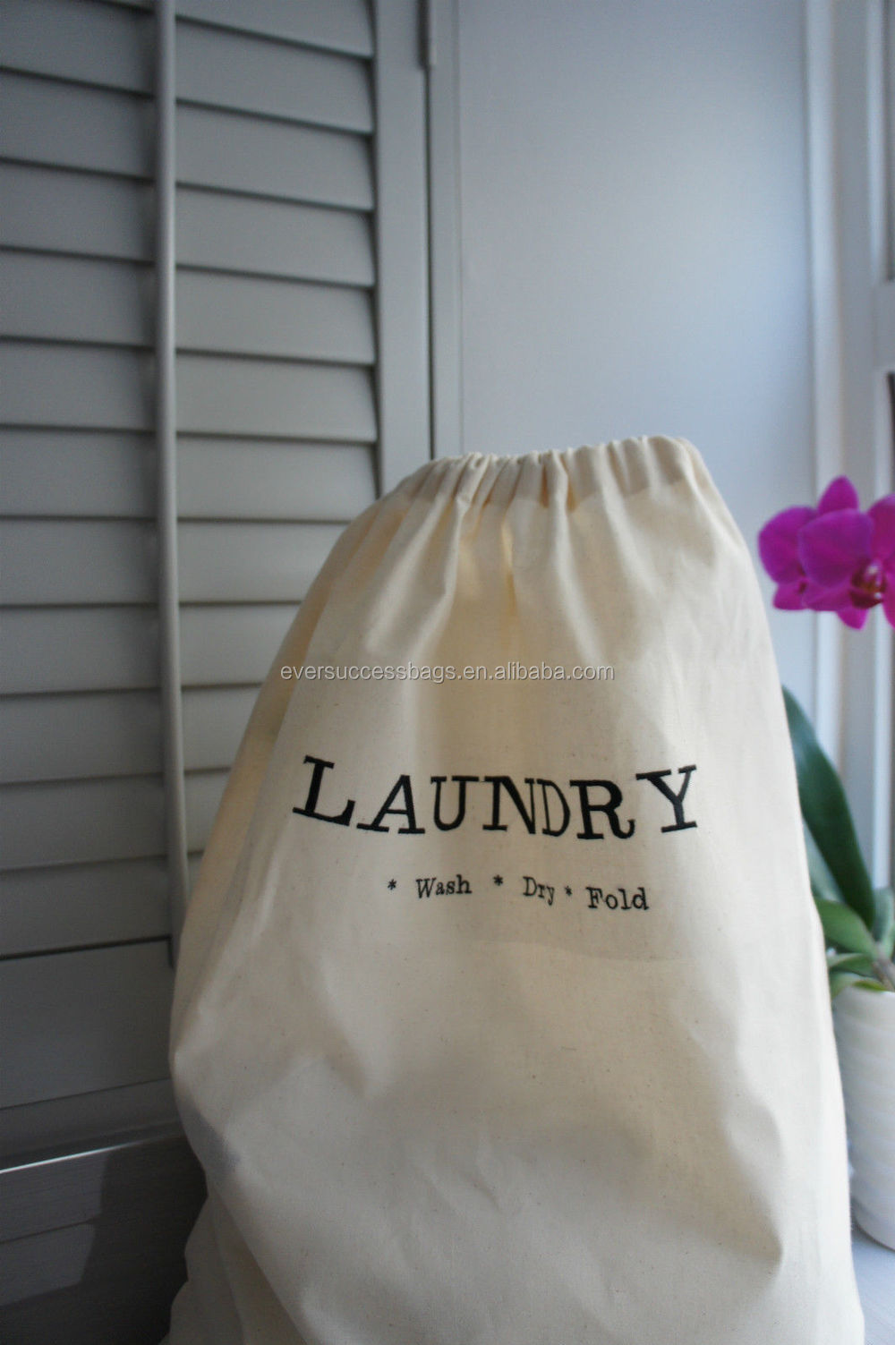 ナイロン100％刺繍ランドリー大学生用巾着袋仕入れ・メーカー・工場
