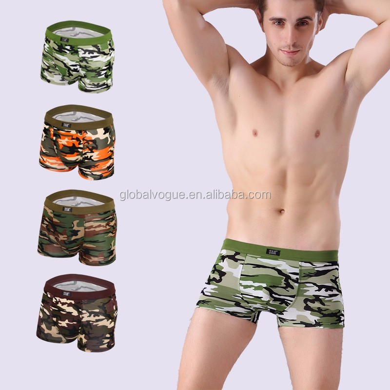 Mens Underwear Plus Size Boxer Shorts Moda Respirável Boxer Modal Dos Homens Maré Homens Soldado 8458