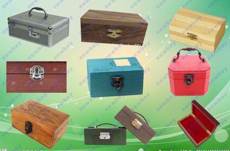 Antique brass tool box handles and latches hinges for box hardware