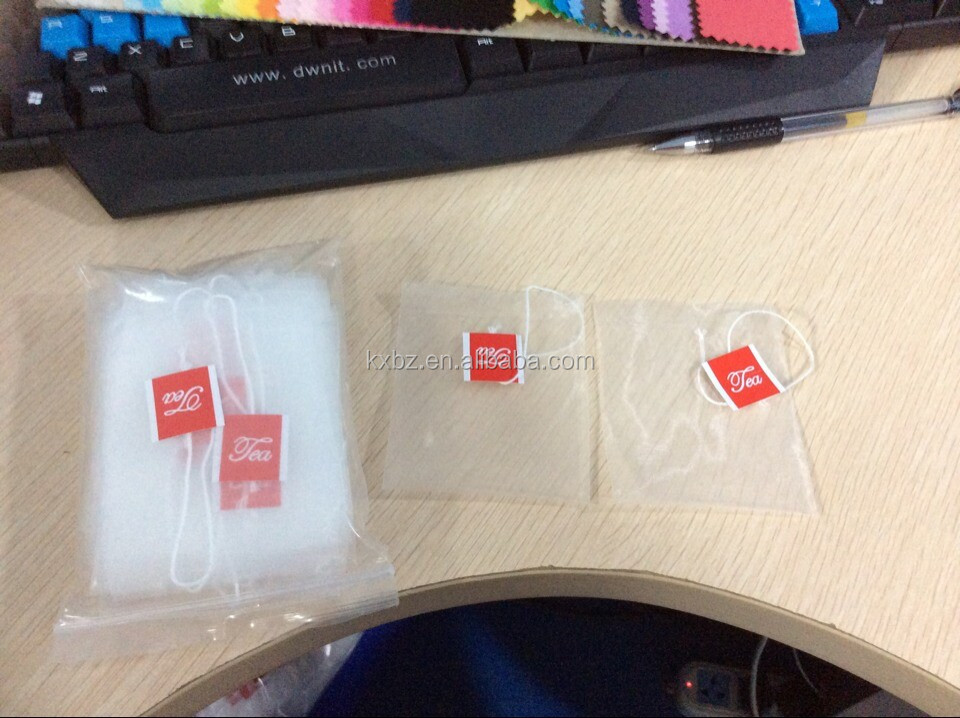 safe and healthy nylon mesh tea bags with printed label,China