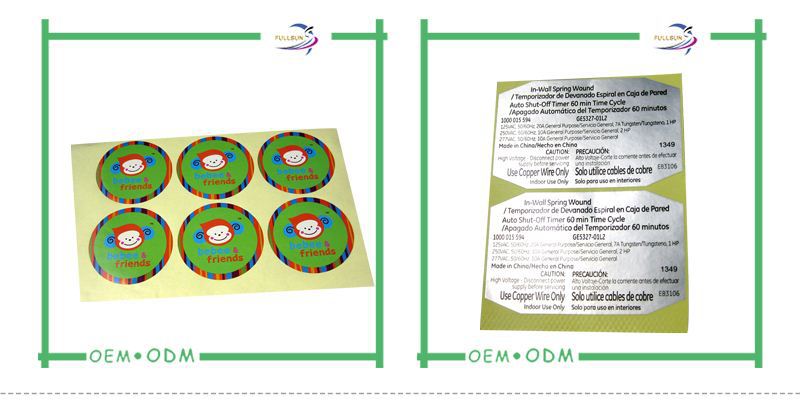 self adheisve paper label printing