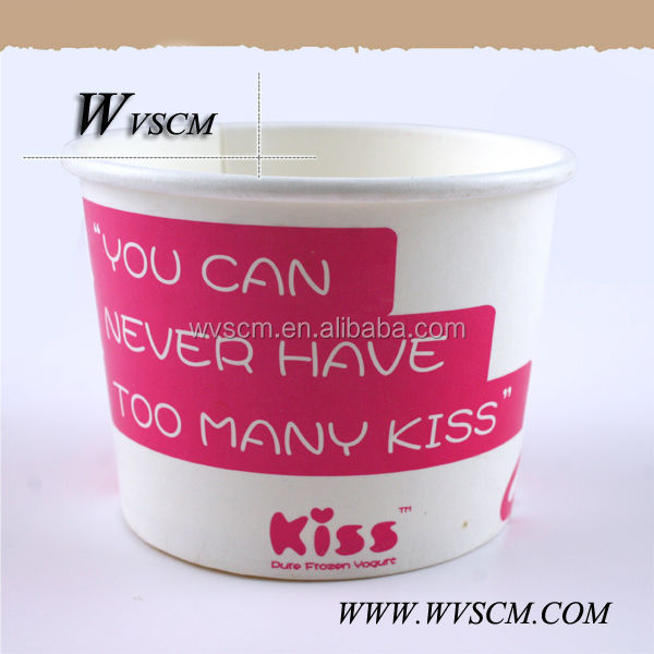 Customized paper frozen Yogurt Cup
