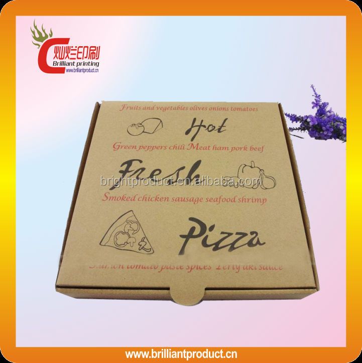 Wholesale pizza boxes custom logo printed pizza packaging box mini pizza boxes for sale