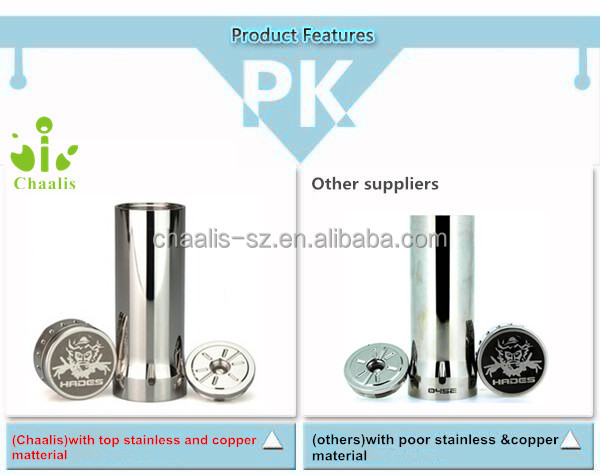 copper hades mechanical mod & 3d dripper atomizer hades mod