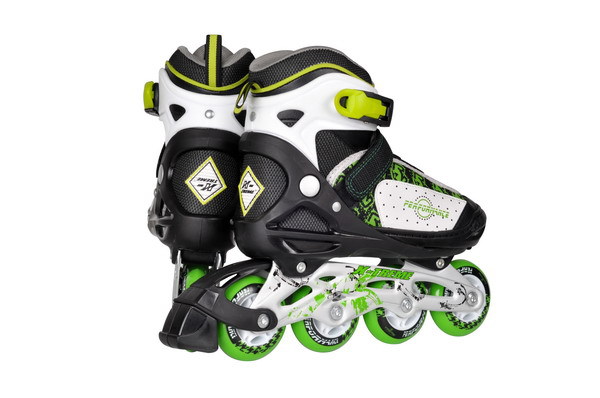 卸売alibabaのミックスカラーミックスサイズグリーンrollerskates子供調節可能仕入れ・メーカー・工場