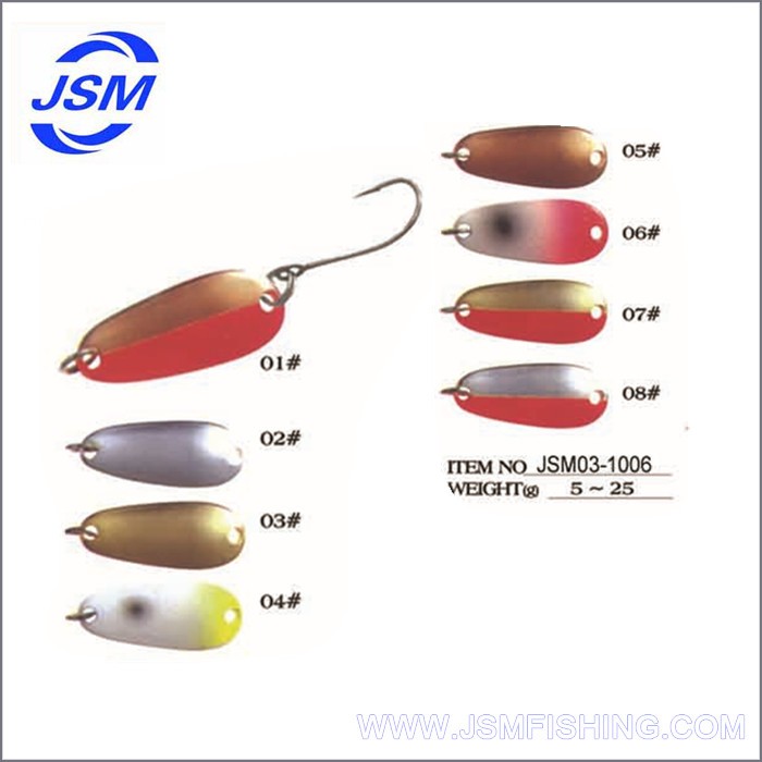 Wholesale Metal Fishing Spoon High Quality Metal Lure 3.540g Spoon & Spinner Bait Blanks Jsm03