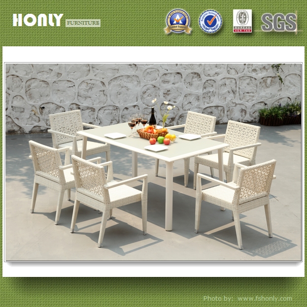 Design metal frame chairs and tables outdoor white plastic rattan chairs and tables