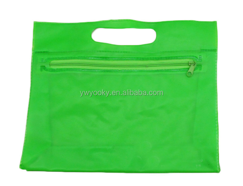 緑のpvc化粧品袋ジッパー付き問屋・仕入れ・卸・卸売り