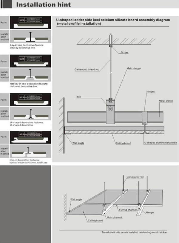 Durable 12mm Thickness Fireproof Acoustic 60x60 Mineral Ceiling