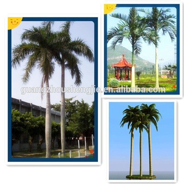 9m afforest tree factory price playground/park/beach indoor&outdoor festival decoration fiberglass artificial king coconut tree