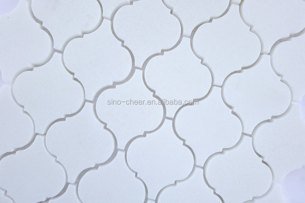 Classique blanc hexagone tuiles, moderne art de la mosaïque tuiles ...