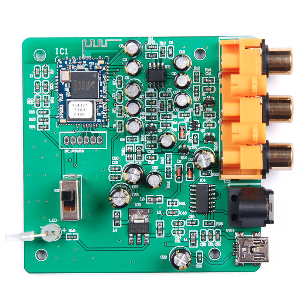 Aptx nfc bluetooth スピーカー モジュール pcb ボード で spdif l/r rca出力仕入れ・メーカー・工場