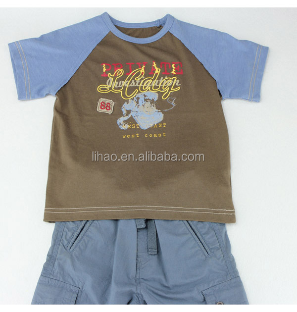 安い22014年個ファッションデザインの小さな男の子の服のセット問屋・仕入れ・卸・卸売り