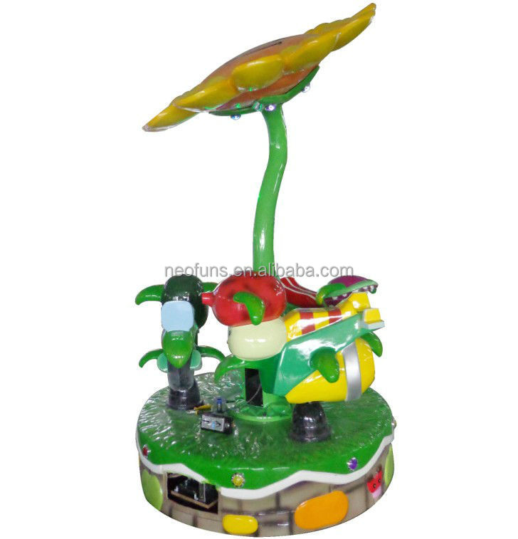 植物対zombiaカルーセル( 3p) nf-k69子供の遊園地の乗り物、 高品質のコイン運営キディライド、 販売のためのアミューズメントライド問屋・仕入れ・卸・卸売り