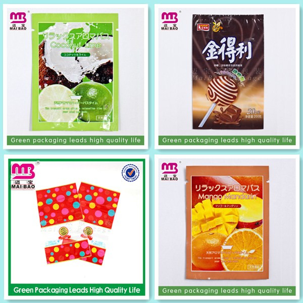 Fancy design printed chocolate bar packing material