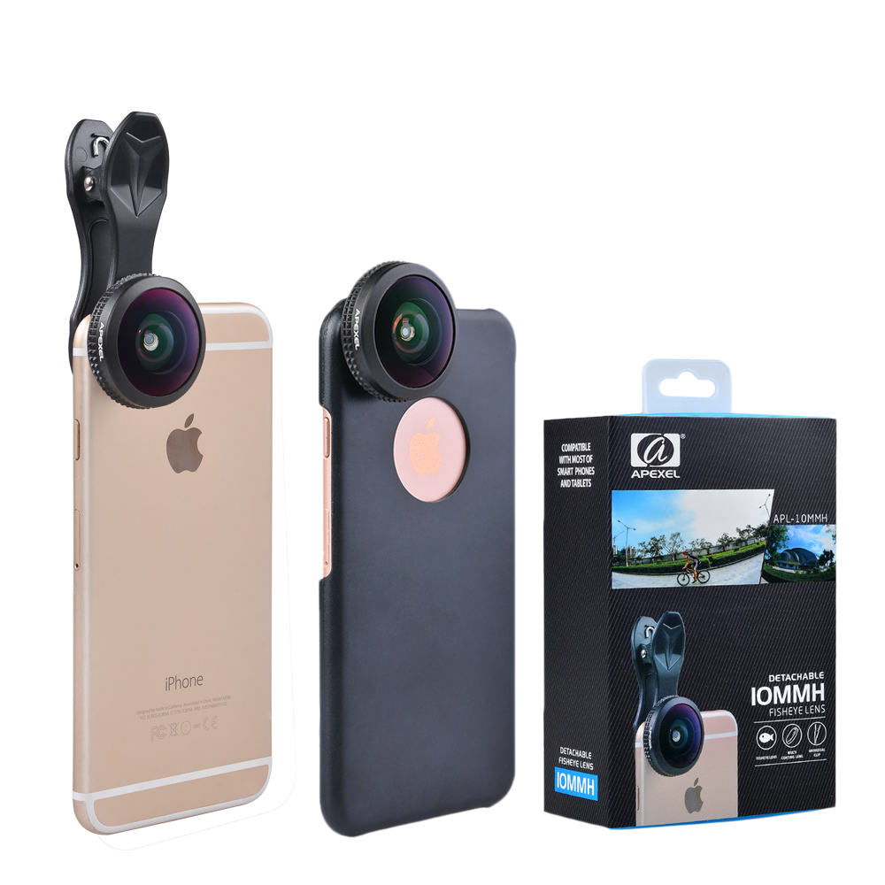 Apexel Universal Camera Lens For Mobile Phone Hd 210 Degree 10mm Super