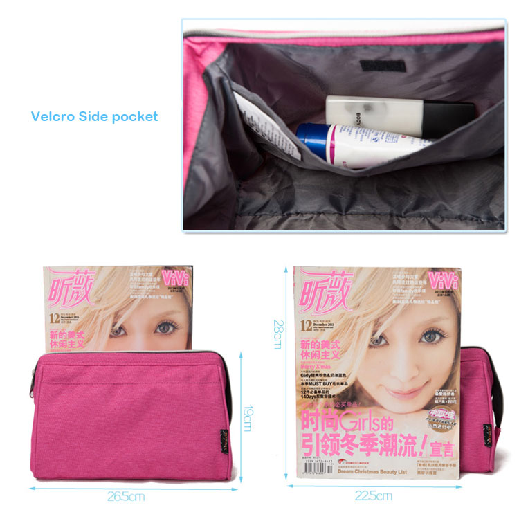 2016 Top sale Fast Production New Pattern custom tag classical waterproof clear cosmetics bag