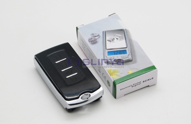 Mini Portable Gram Scale 200g/ 0.01g Mini Digital Pocket Scale Car Key  Shape Electronic Scale with Battery for Jewelry, Food (1 Piece)