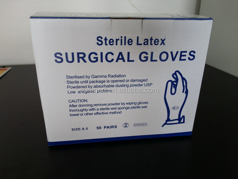 使い捨て滅菌のラテックス手術用手袋仕入れ・メーカー・工場