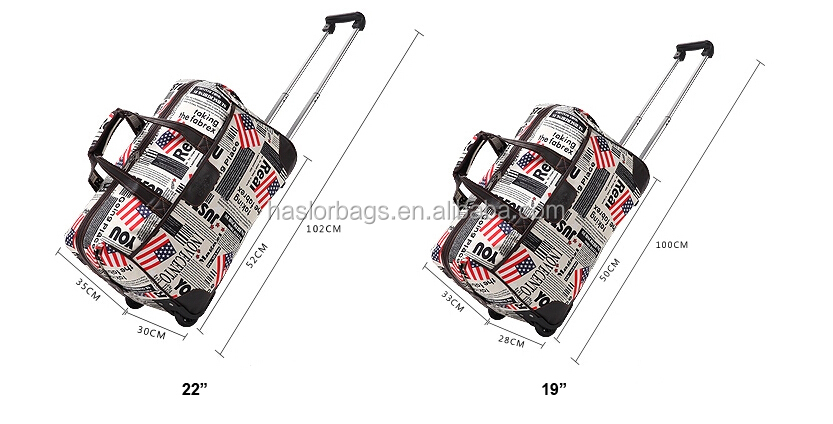 Big size folding travel sport bags wheels