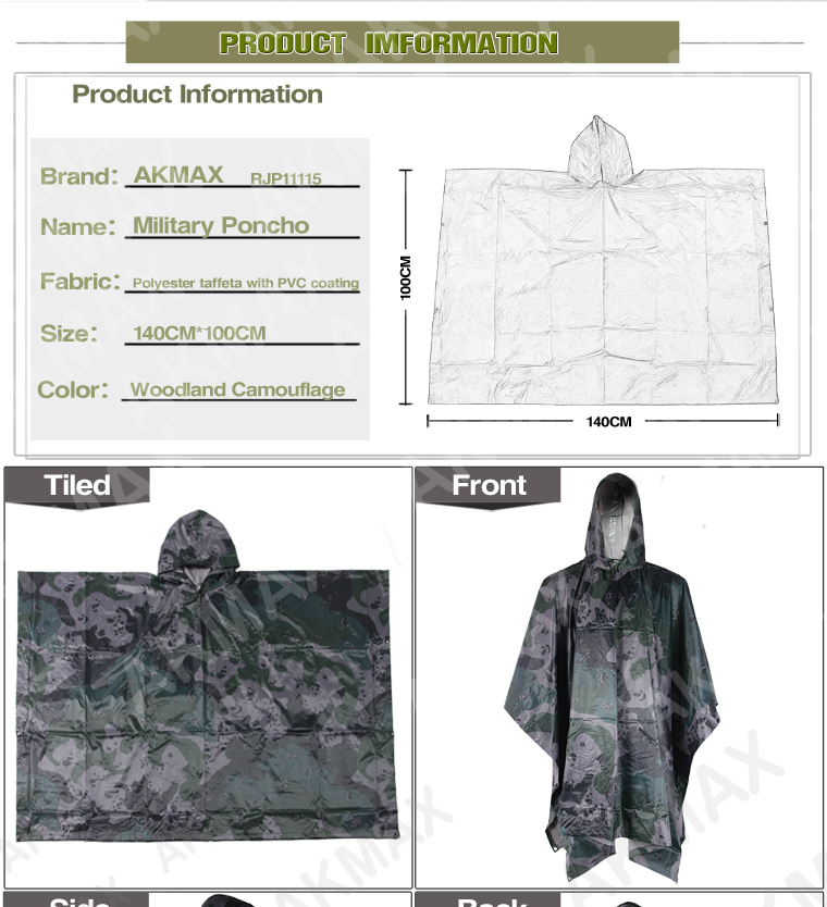 防水迷彩軍事rainsuit目的とテントグランドシートを問屋・仕入れ・卸・卸売り