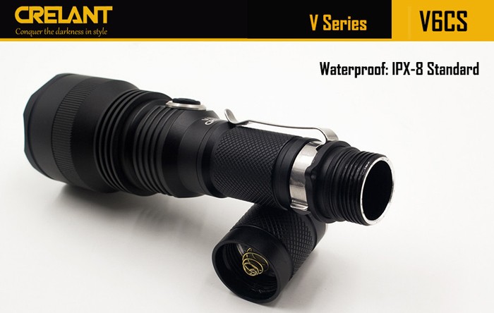 Crelant V6CS 10 ワット cree クール/中立xm-l2 led 960 ルーメン無電極調光led戦術懐中電灯仕入れ・メーカー・工場