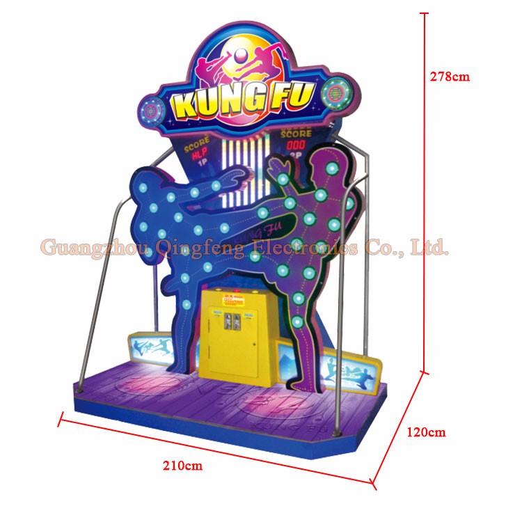 Qingfeng new funny ticket redemption KongFu video arcade game machine coin operated indoor KongFu video arcade game machine